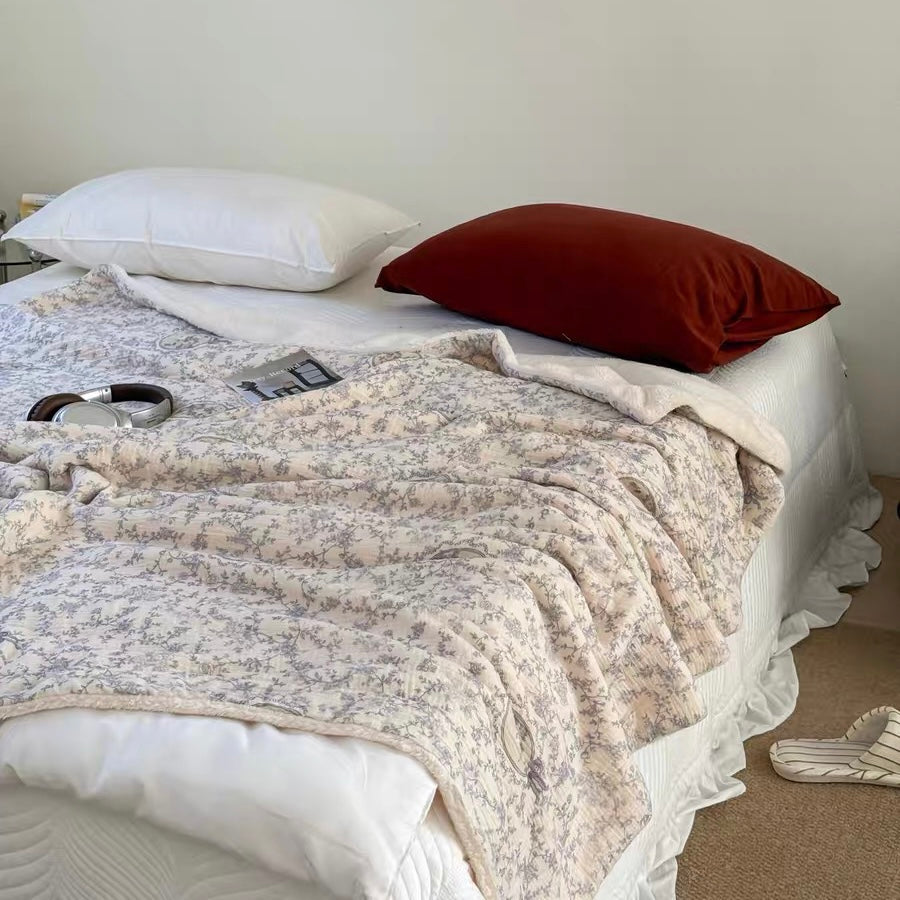 natural organic flower blanket (5design)