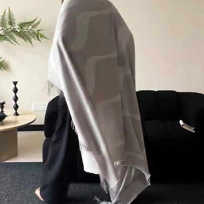 wave fringe blanket (3color)