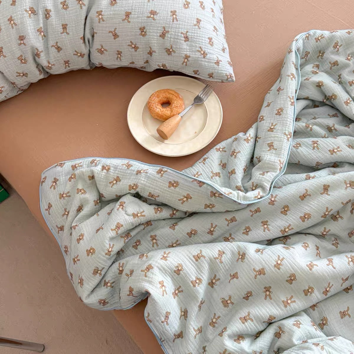 lovely quilt & pillow sheets set (4design)