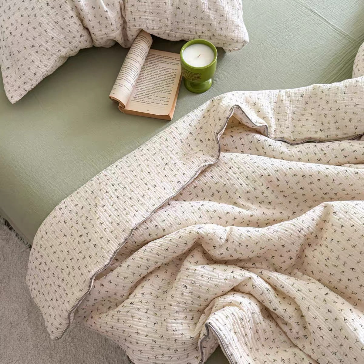 lovely quilt & pillow sheets set (4design)