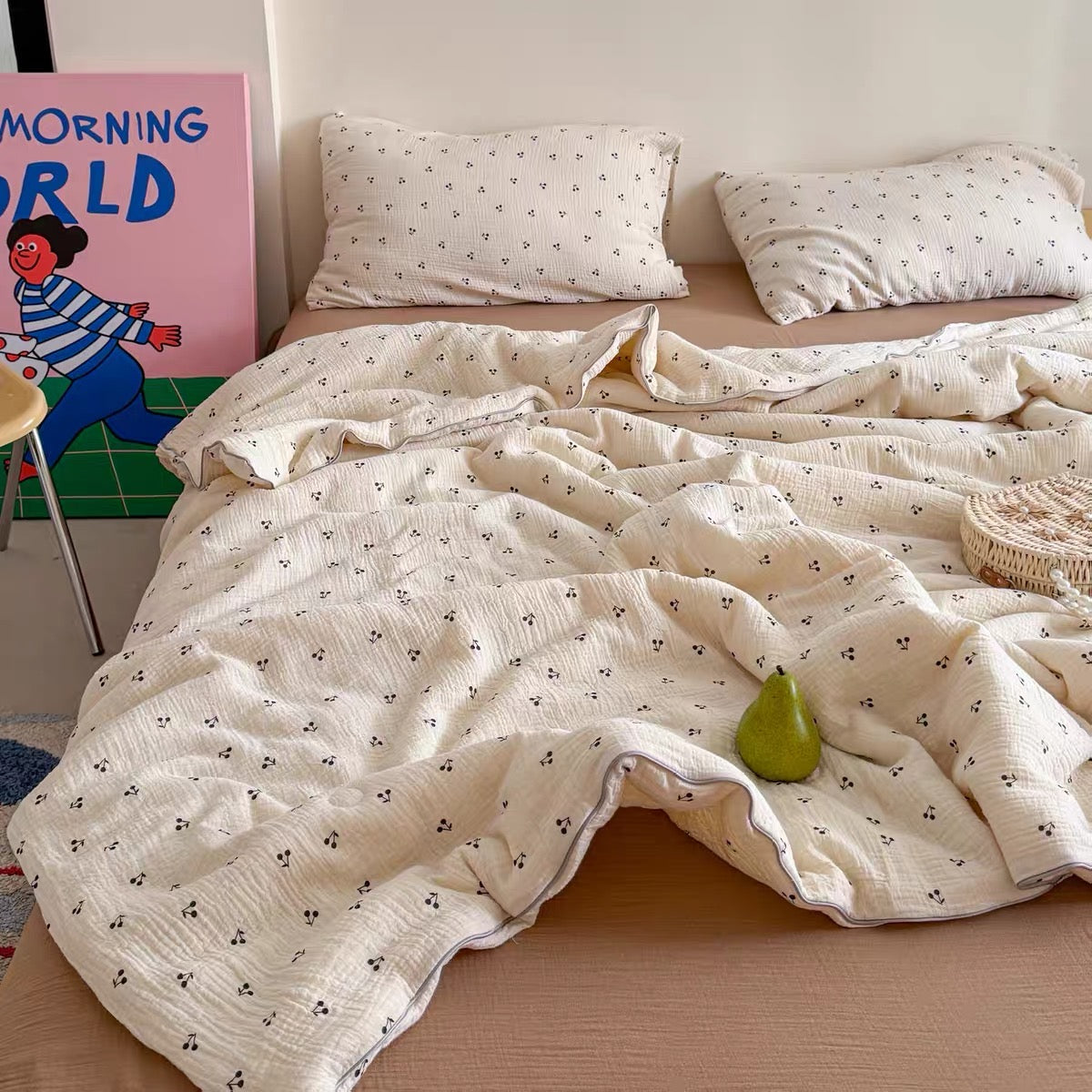 pretty quilt & pillow sheets set (4design)