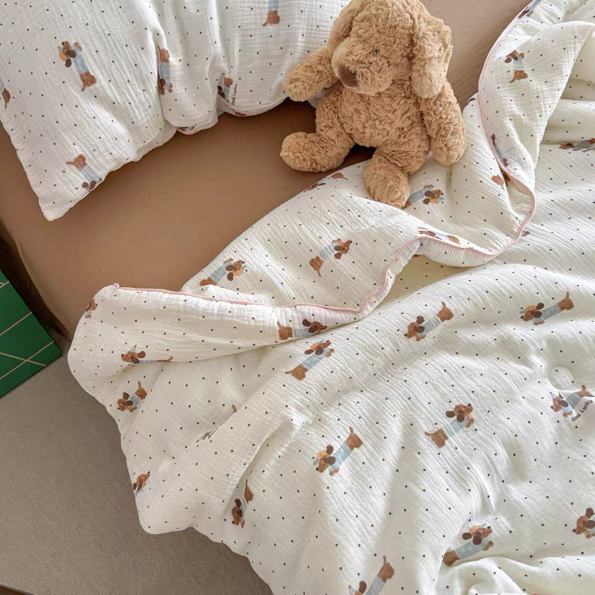 lovely quilt & pillow sheets set (4design)