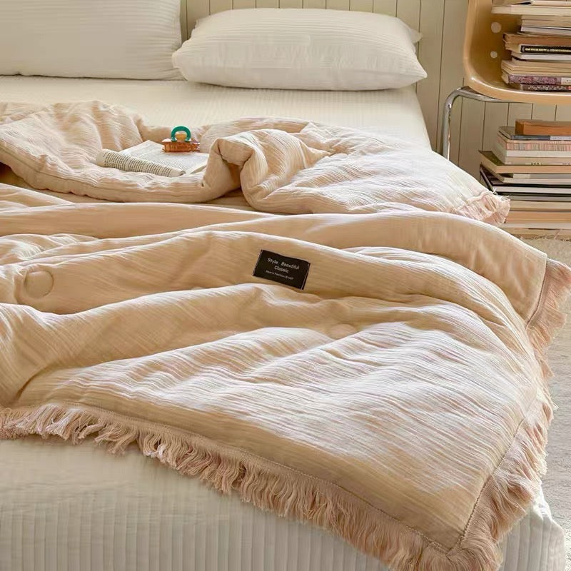 simple tassel quilt (4colors)