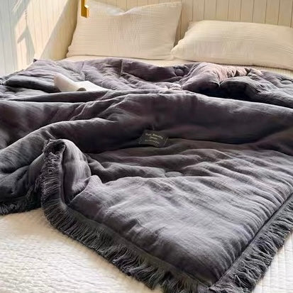 simple tassel quilt (4colors)