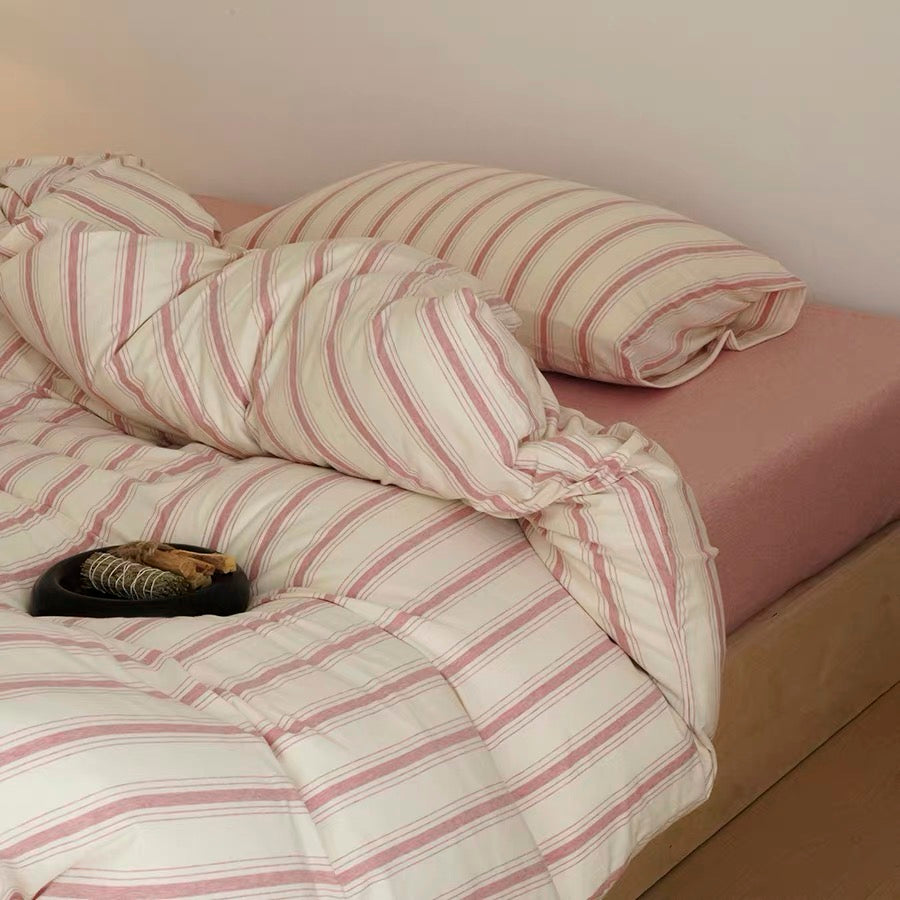 stripe cotton bedlinen set (2colors)