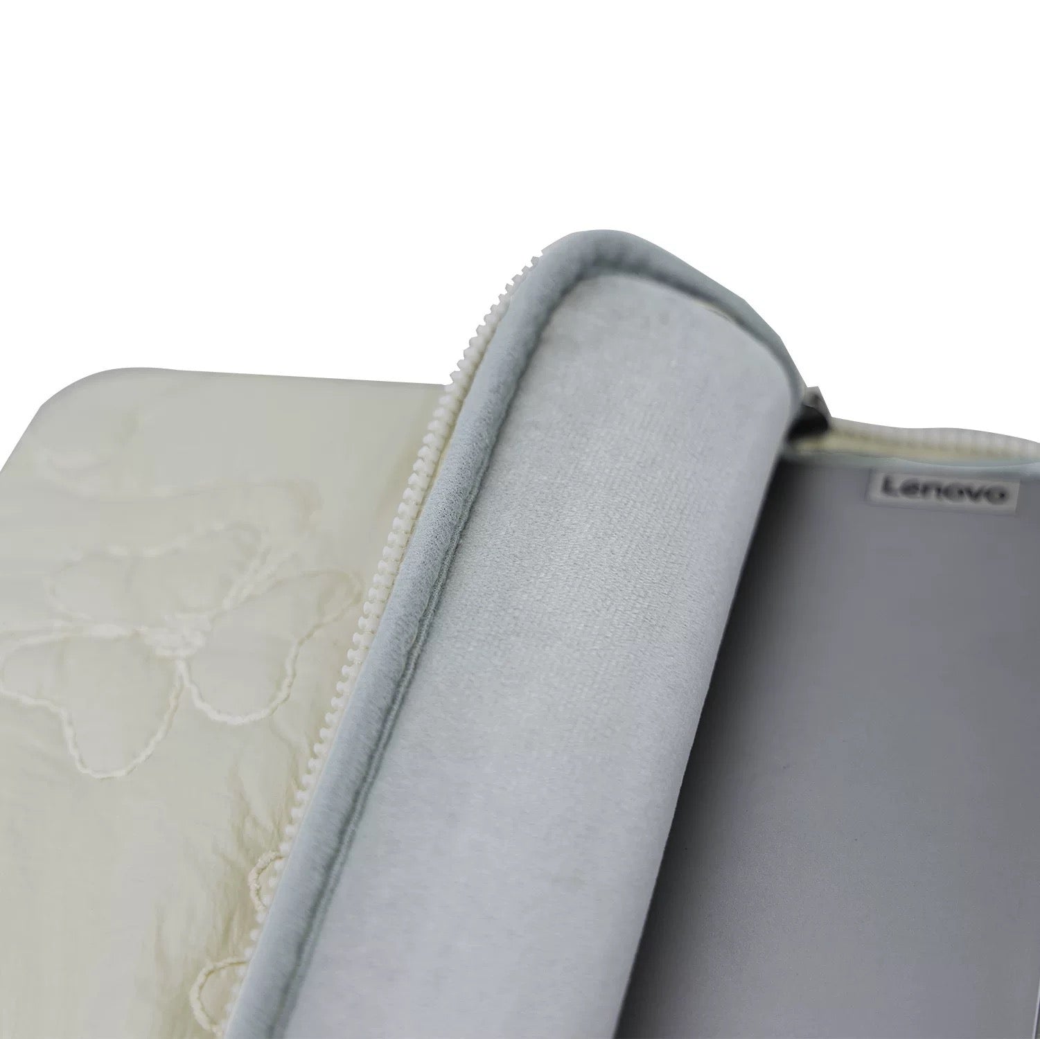 Puff Quilted Laptop with Floral Embroidery PC bag (5colors)