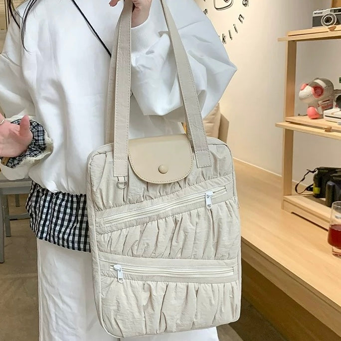 Metallic Ruched PC bag (2colors)