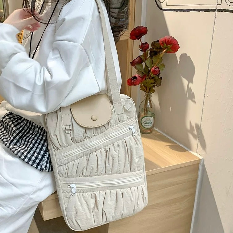 Metallic Ruched PC bag (2colors)