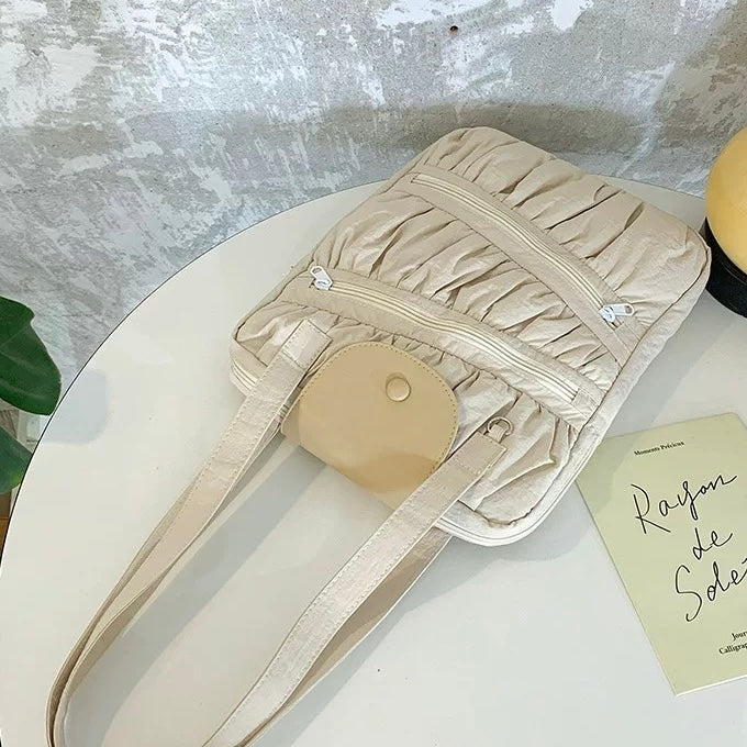 Metallic Ruched PC bag (2colors)