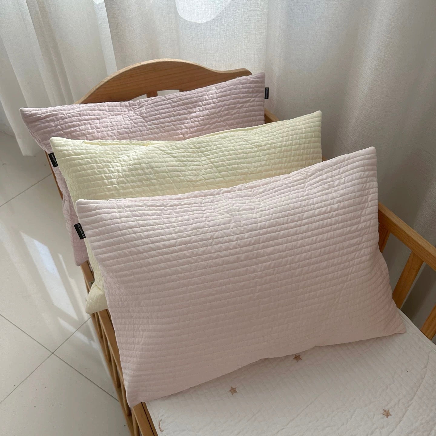 Quilted Cotton pillow sheets (6colors)