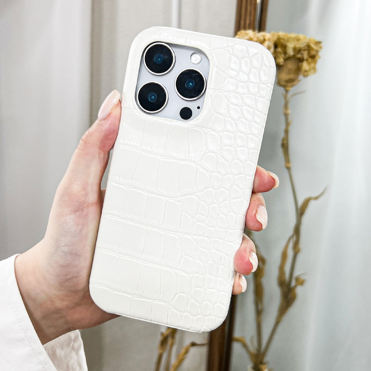 Elegant Croc Embossed  iphone Case