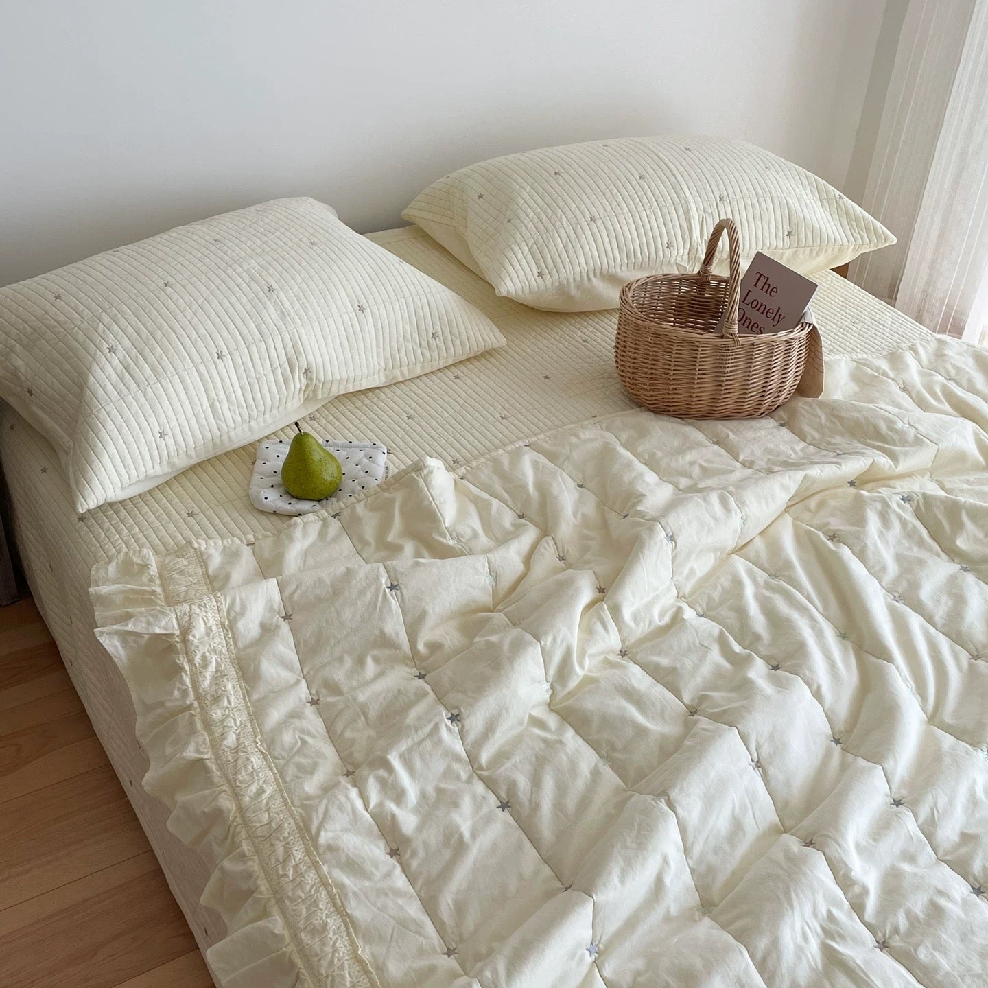 mini star quilt & pillow sheets set (4colors)