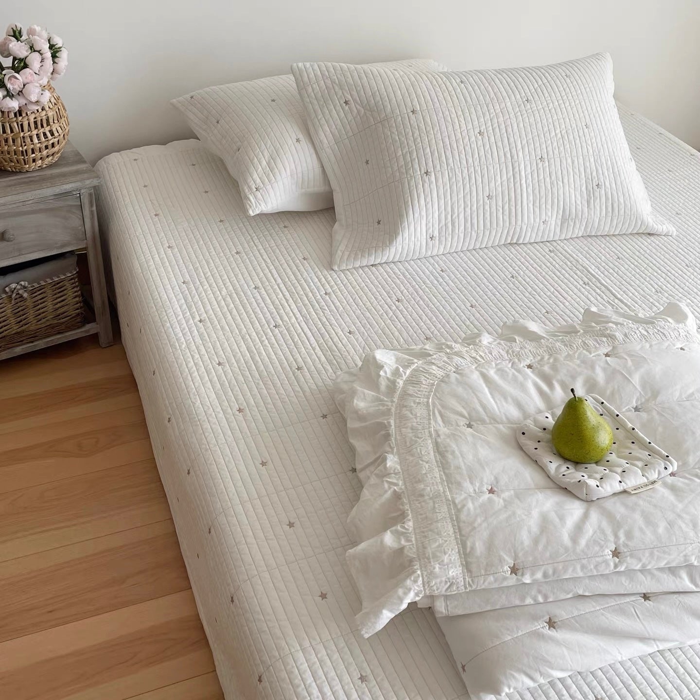 mini star quilt & pillow sheets set (4colors)