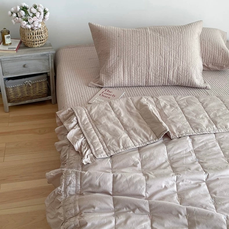 mini star quilt & pillow sheets set (4colors)