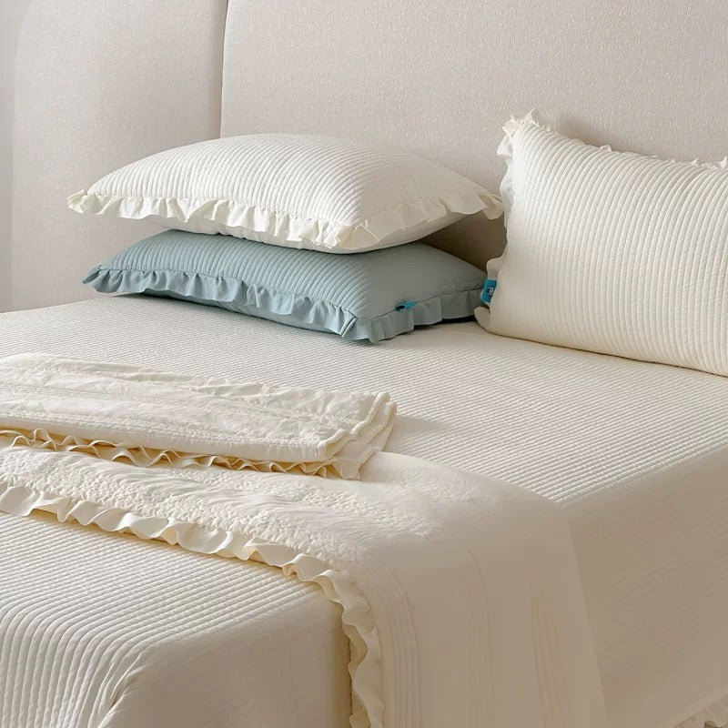 simple stripe quilt & pillow sheets set (5colors)