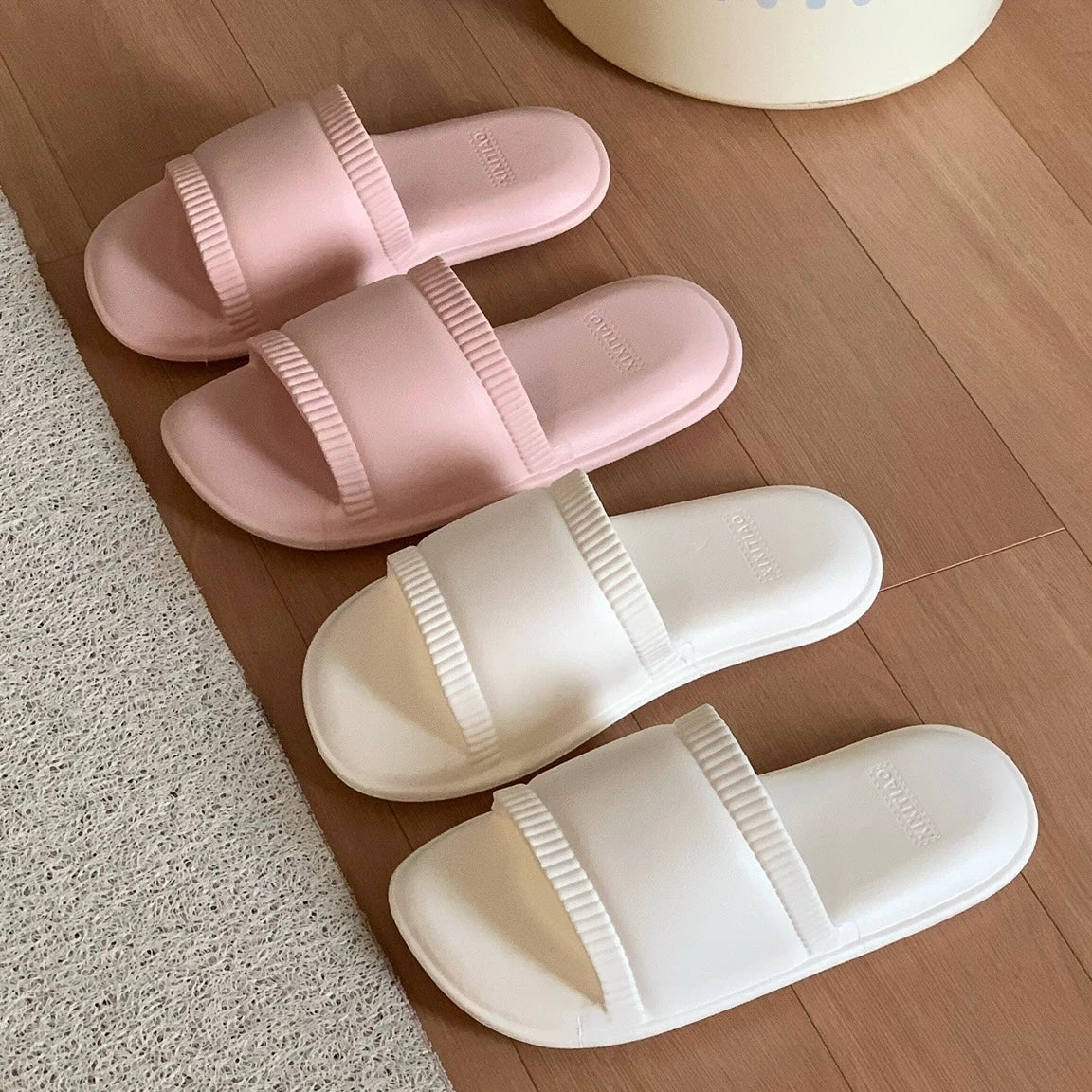 Puffy Wave-Edge room shoes (4colors)