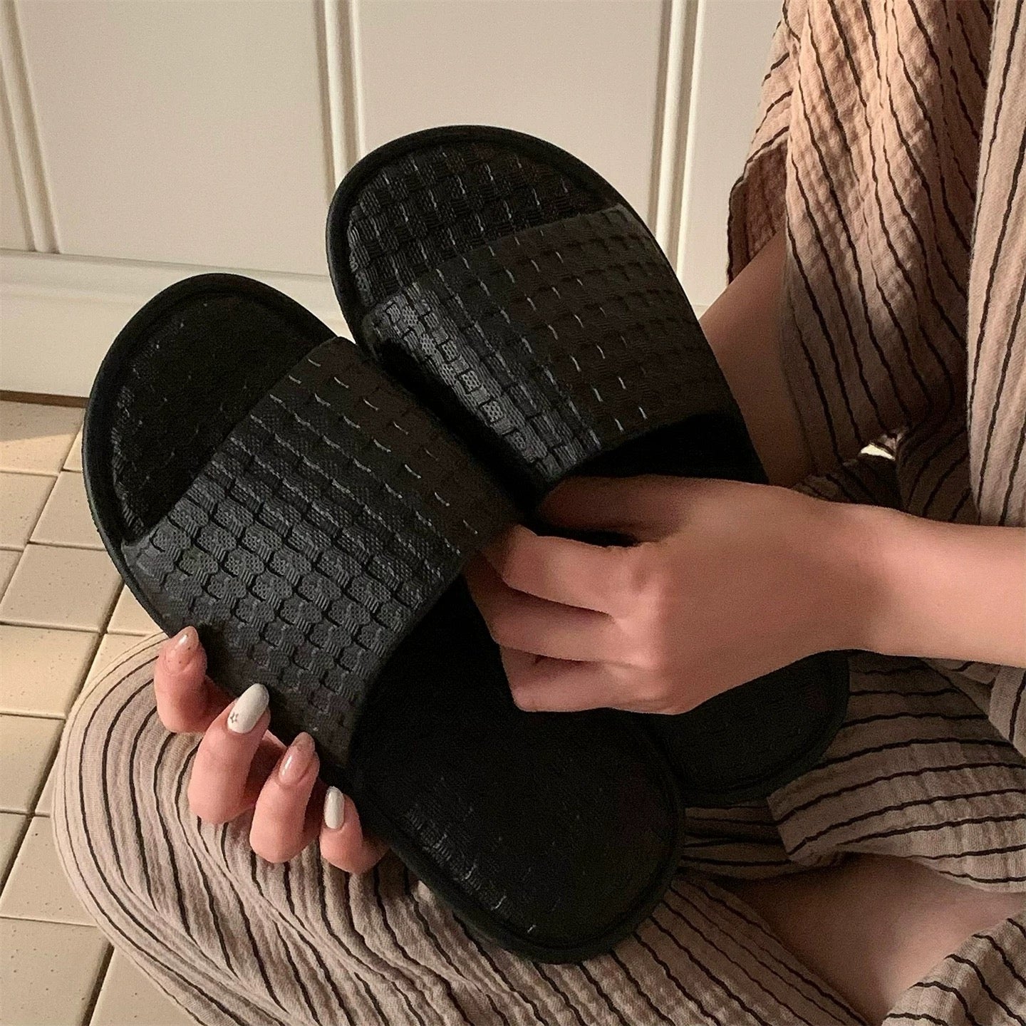 Soft Waffle room shoes (6colors)
