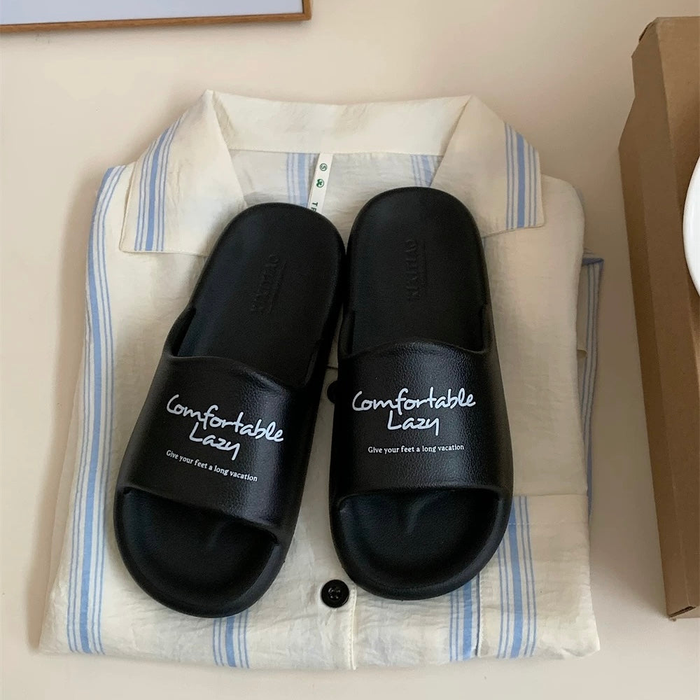 Chic Lettering room shoes (4colors)