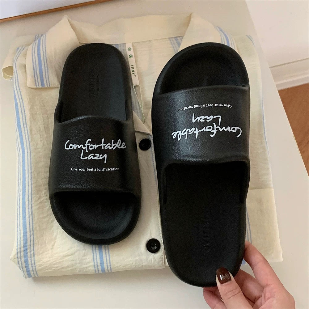 Chic Lettering room shoes (4colors)