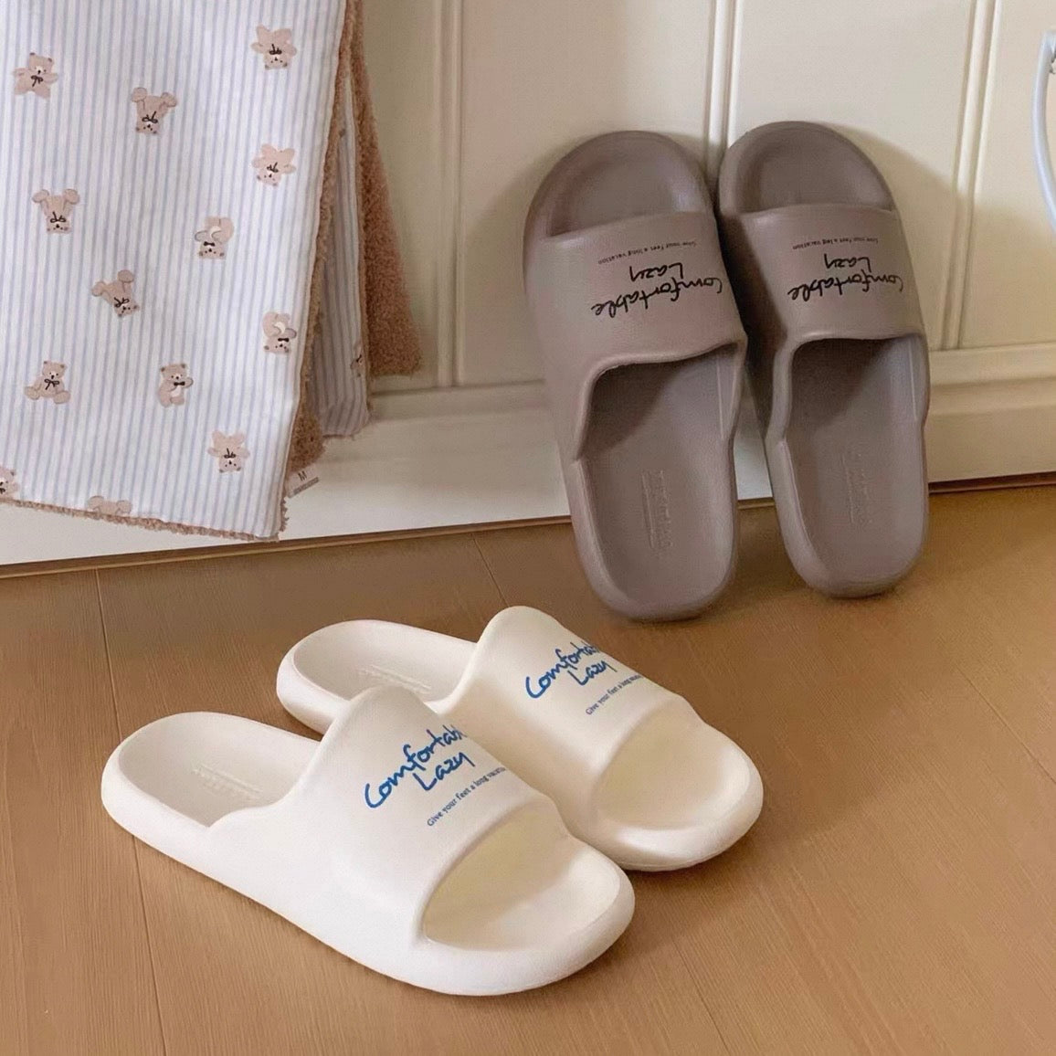 Chic Lettering room shoes (4colors)