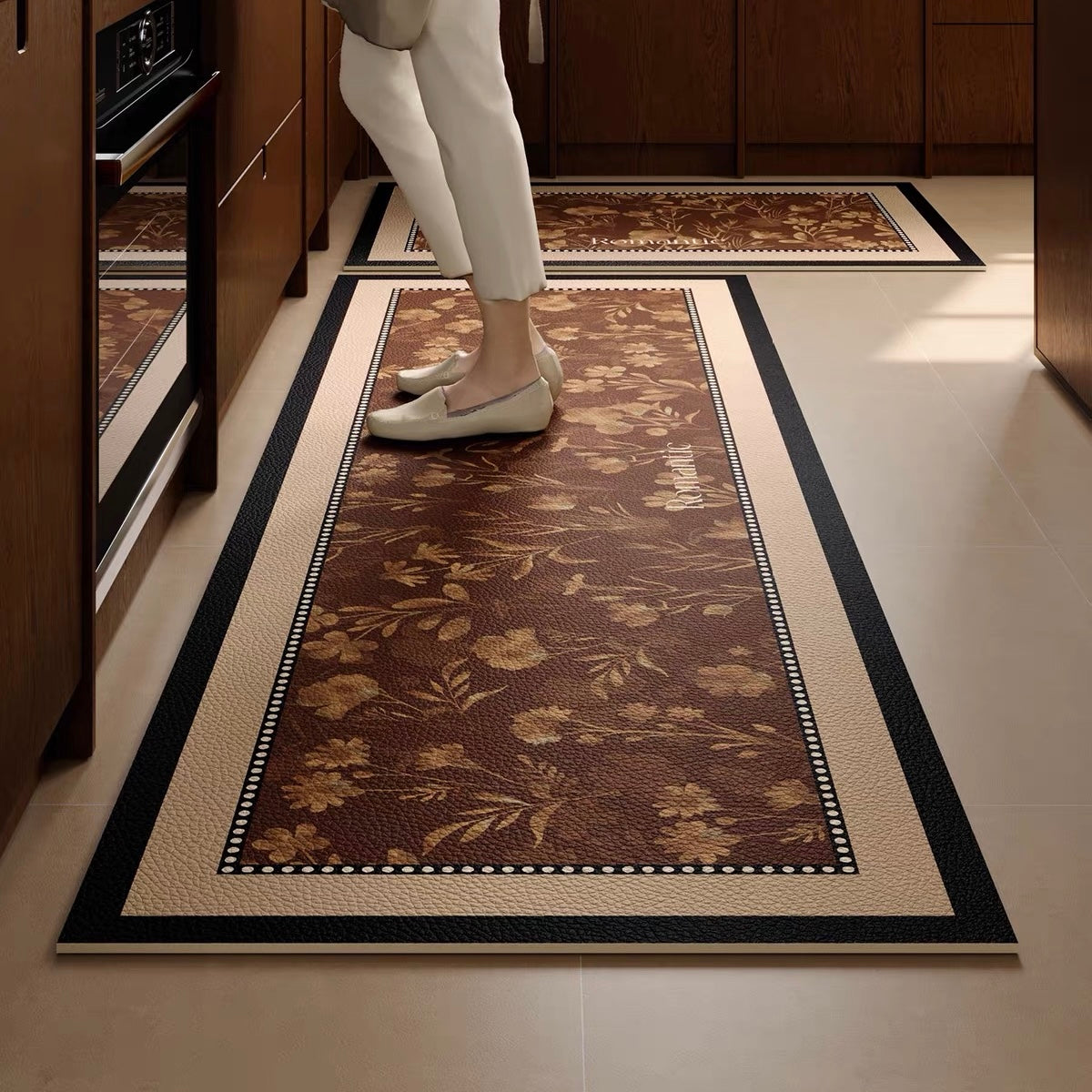 Autumn romantic kitchen mat
