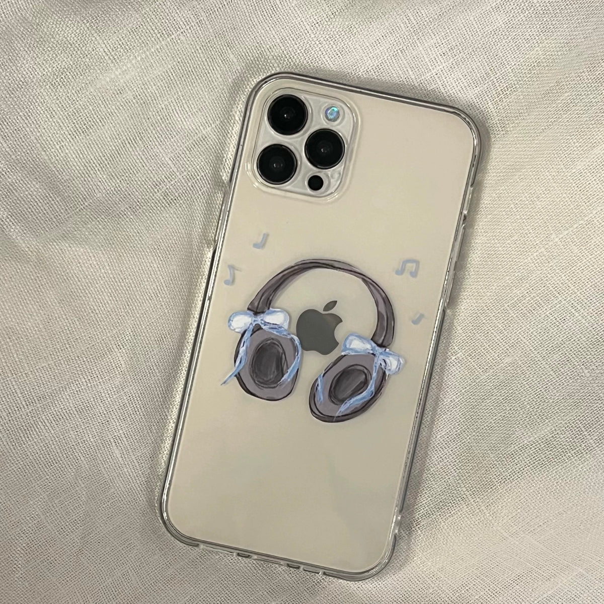 Headphone & Ribbon iPhone case