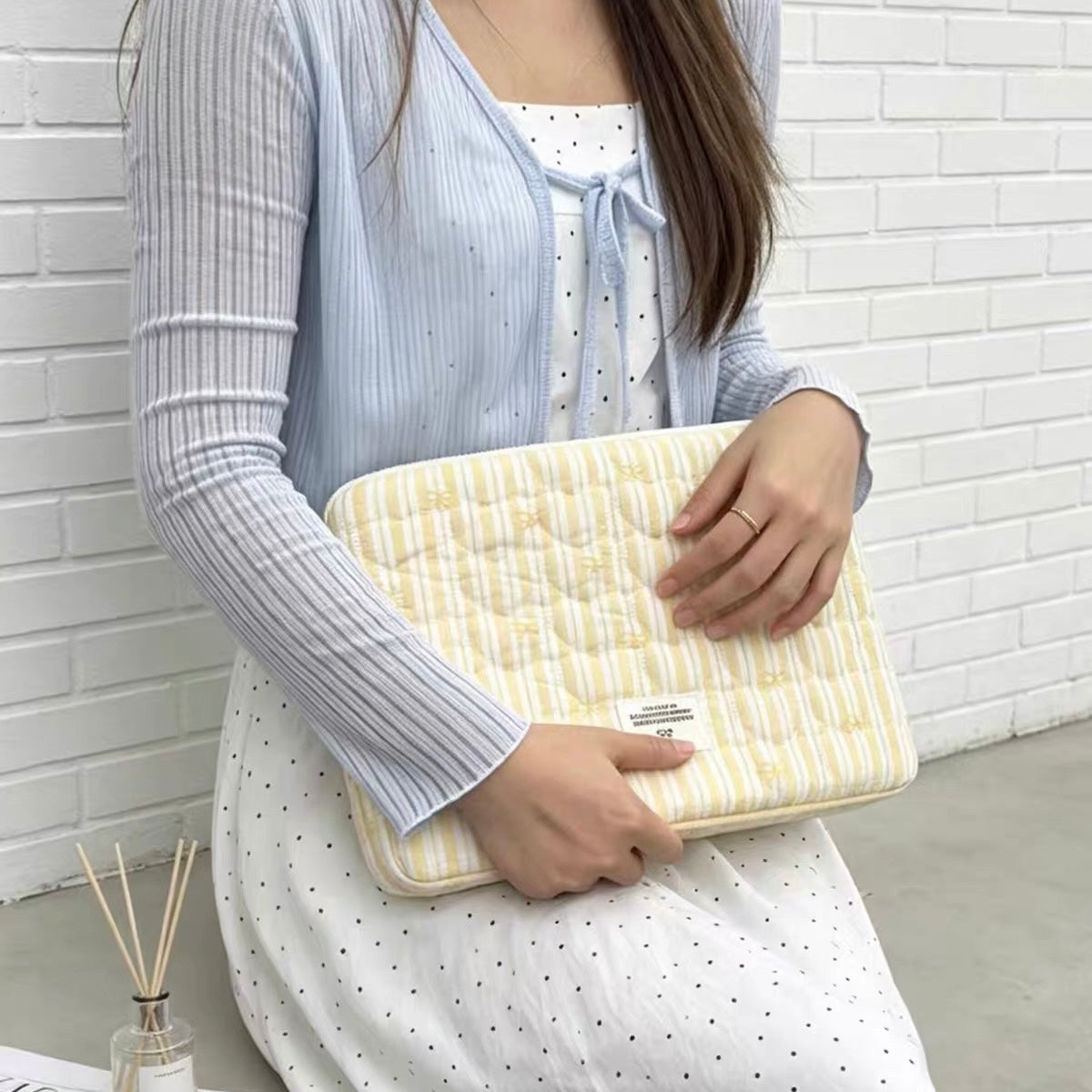 Ribbon Stripe summer PC bag (2colors)
