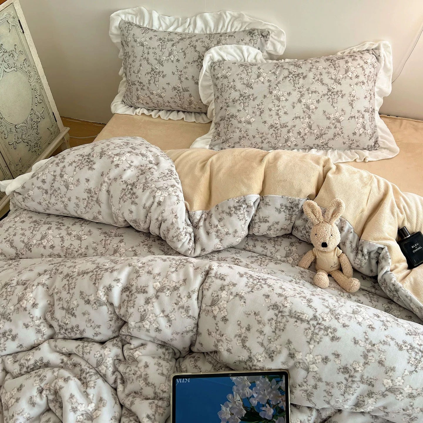 Romantic Ruffle-Trimmed Winter bedlinen set (3colors)