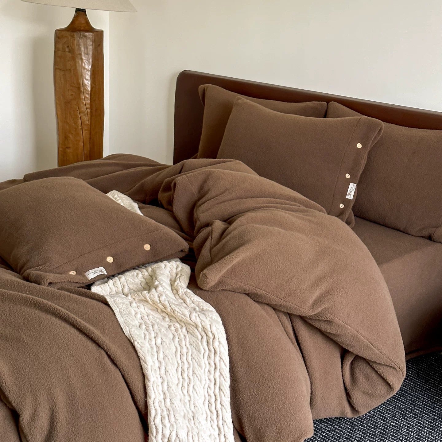 Teddy Fleece Button bedlinen set (6colors)