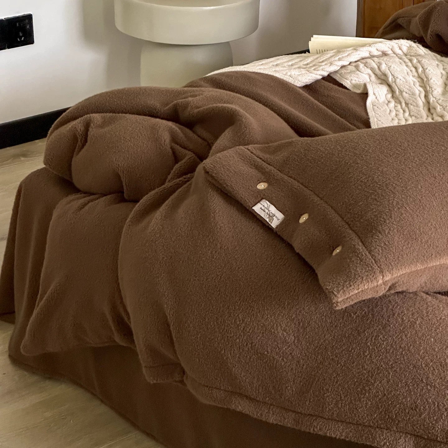 Teddy Fleece Button bedlinen set (6colors)