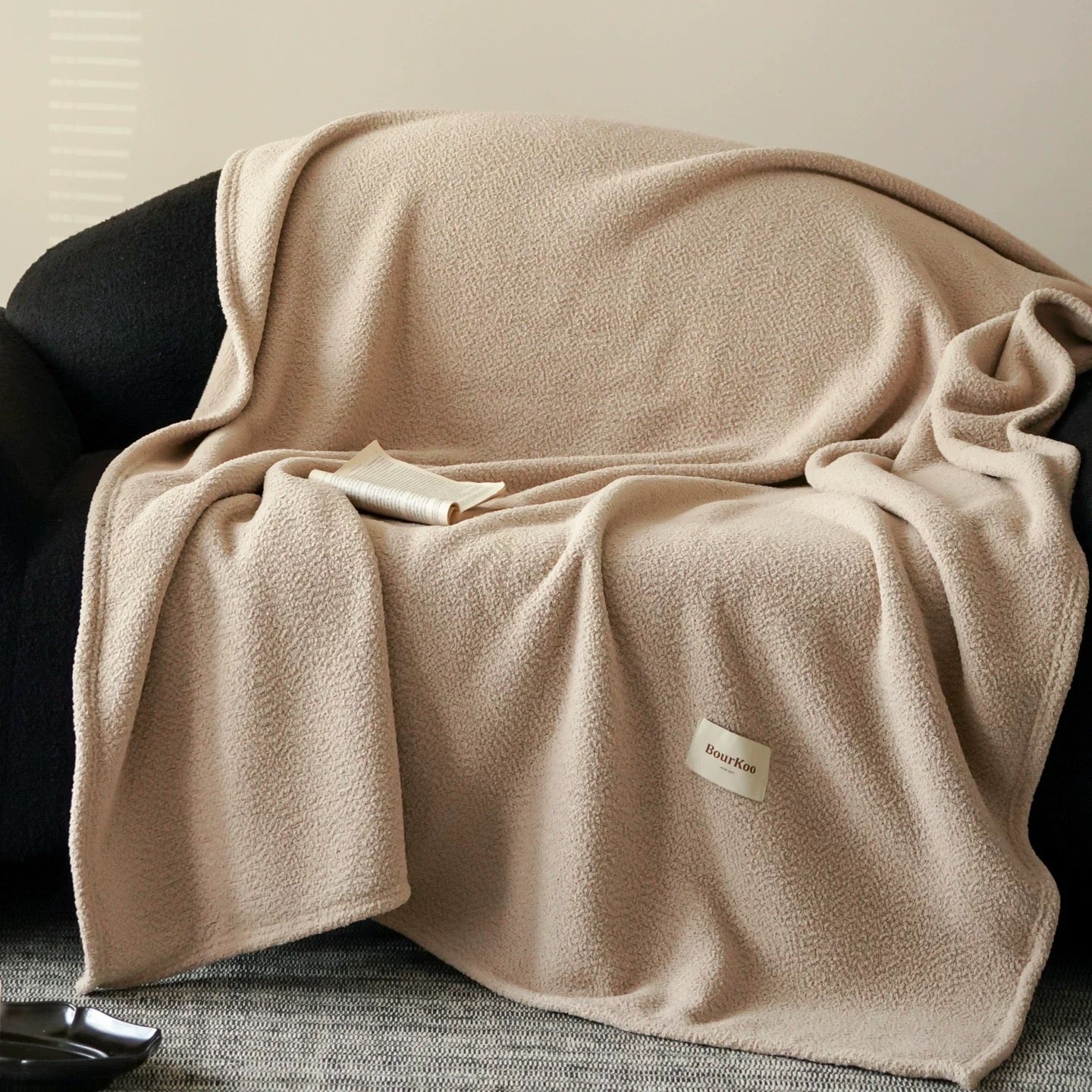 Urban Texture Sherpa Blanket  (3colors)