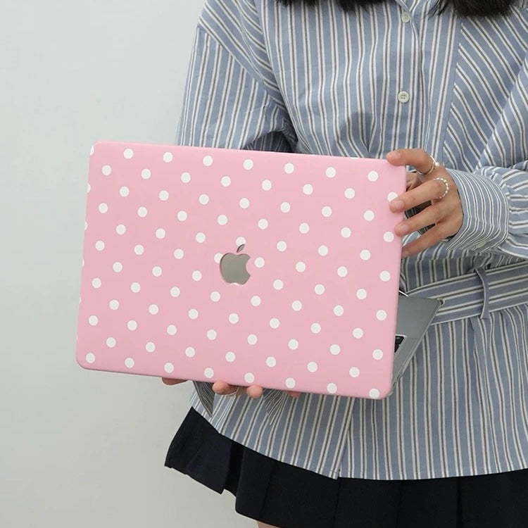 pink dot MacBook Case