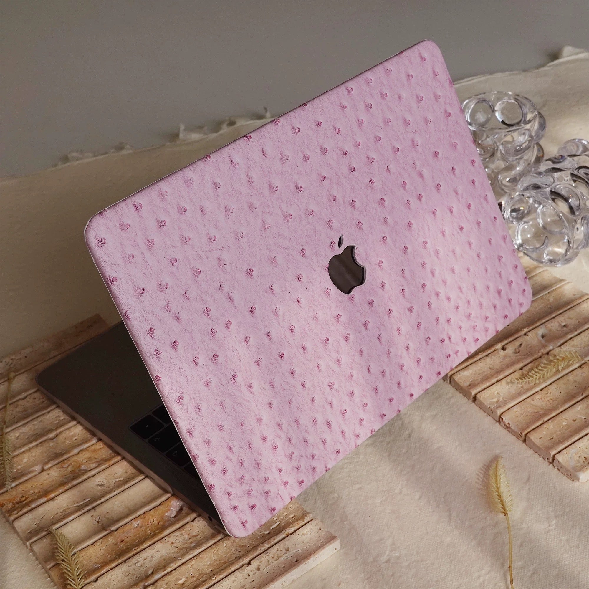 pink Ostrich MacBook Case
