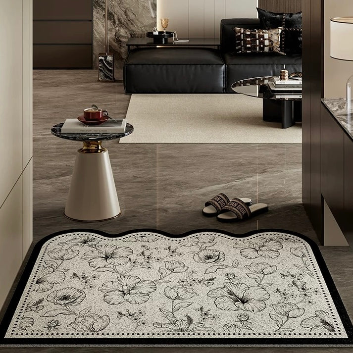 Dainty Flower Wave door mat