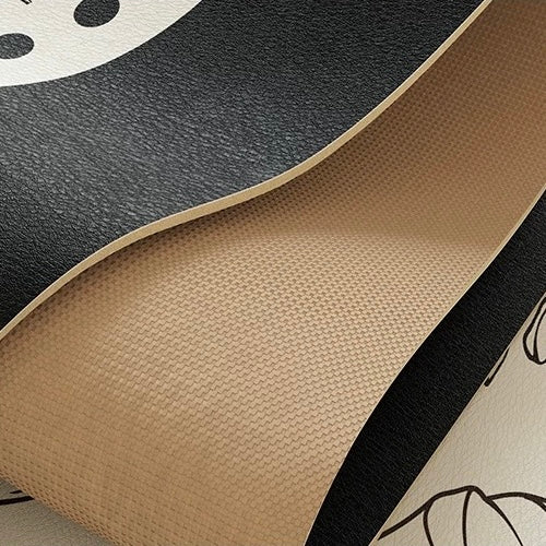 Dainty Flower Wave bath mat