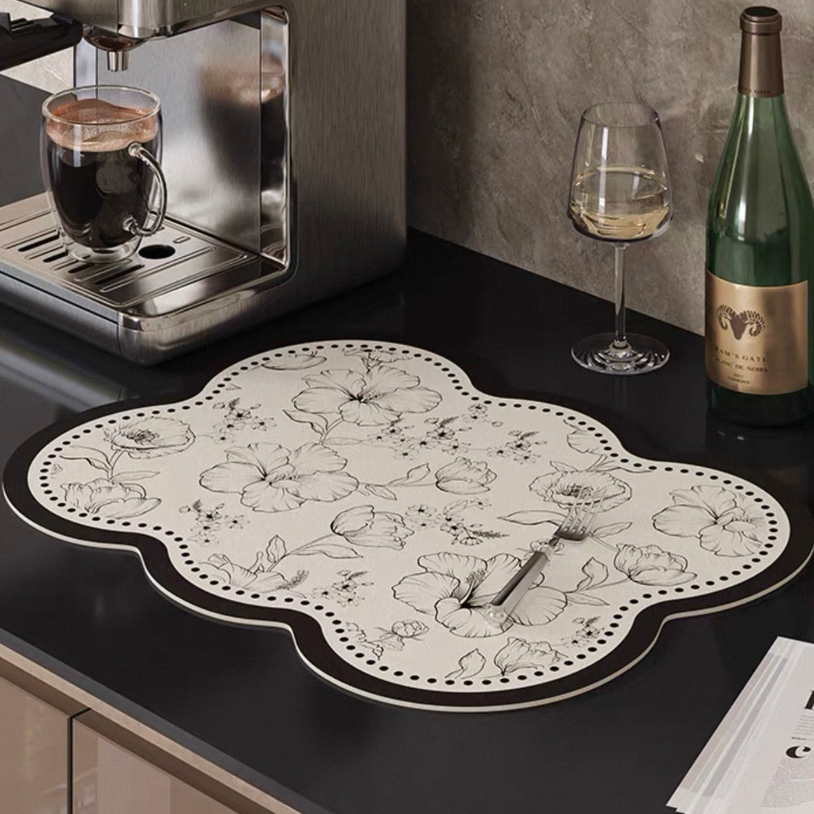 Dainty Flower Wave place mat