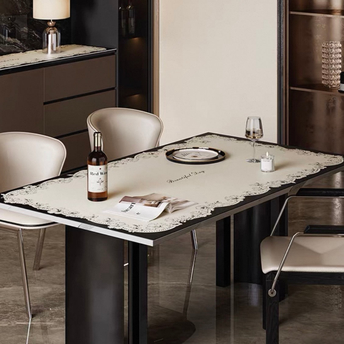 Dainty Flower Wave table mat