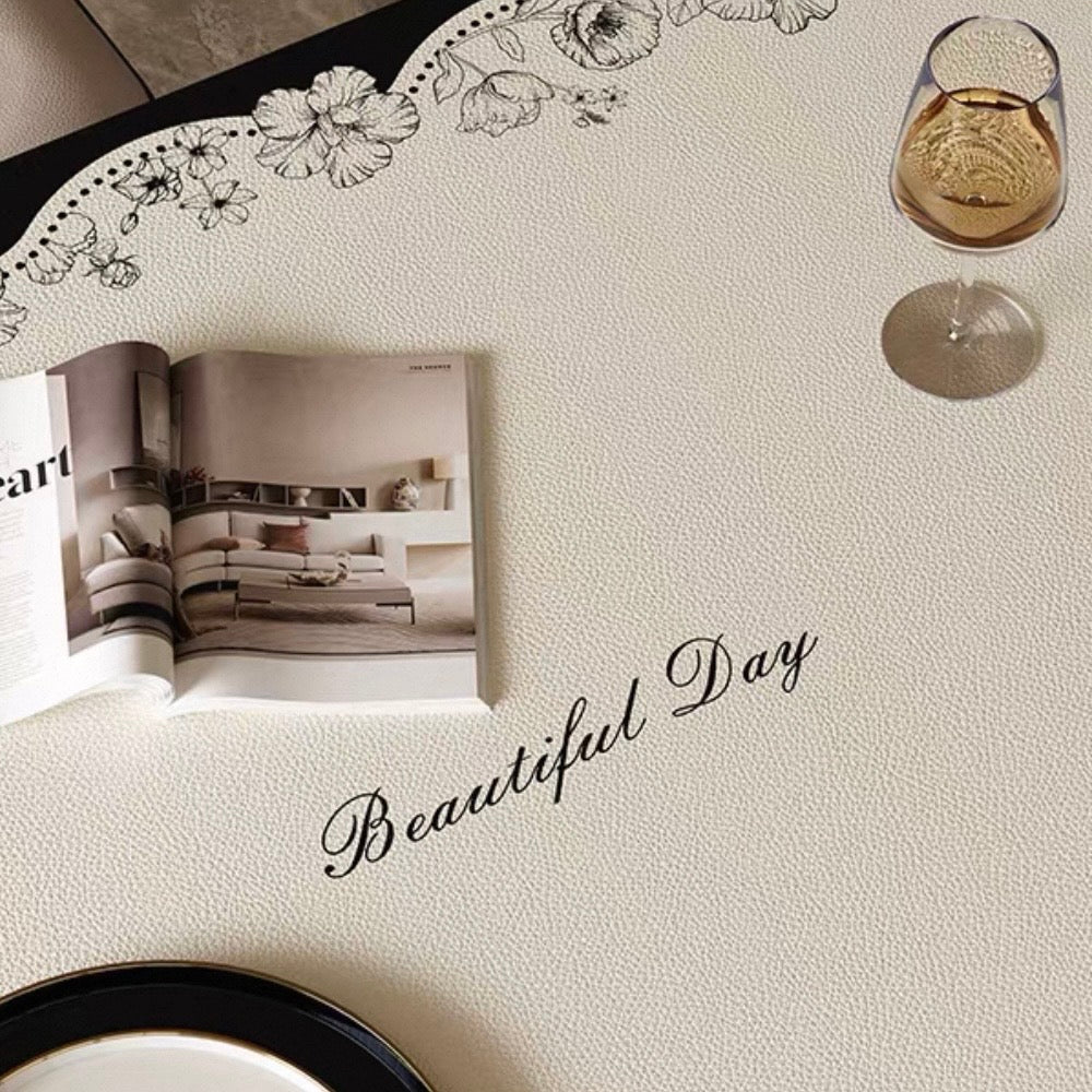 Dainty Flower Wave table mat