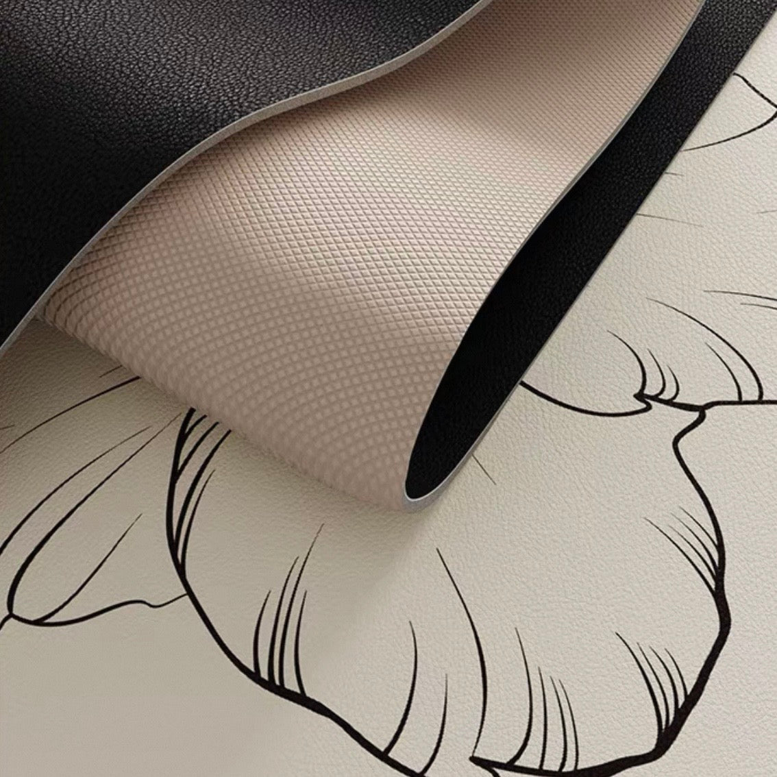 Dainty Flower Wave kitchen mat