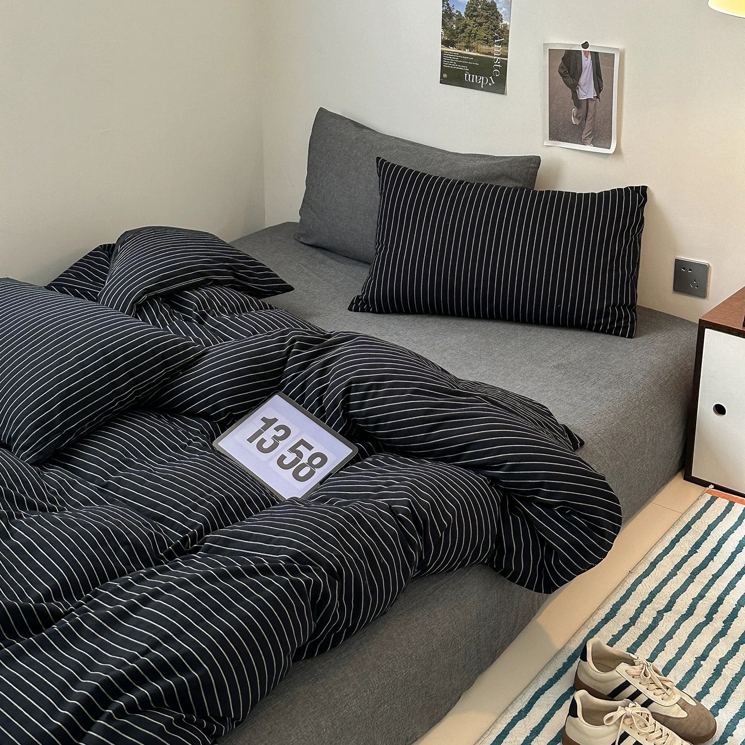 monotone Striped bedlinen set (3color)