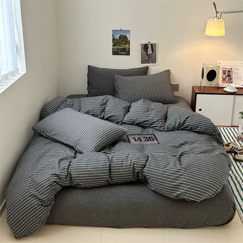 monotone Striped bedlinen set (3color)