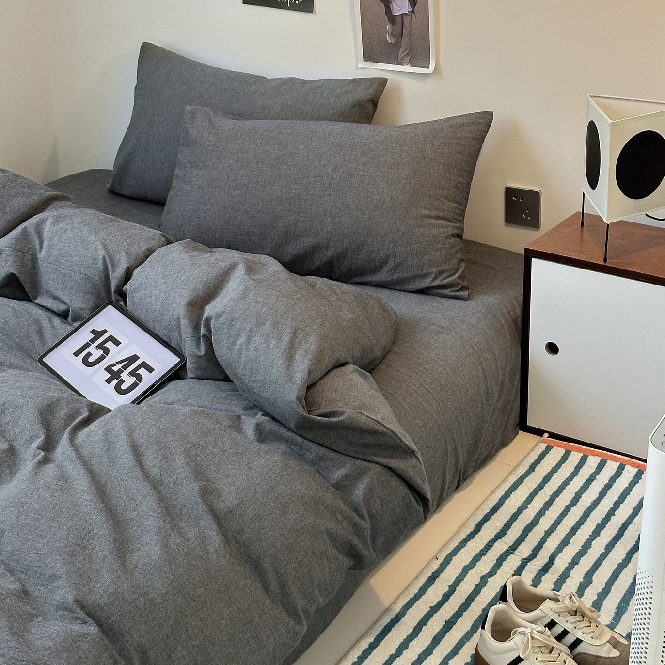 simple gray bedlinen set (3color)