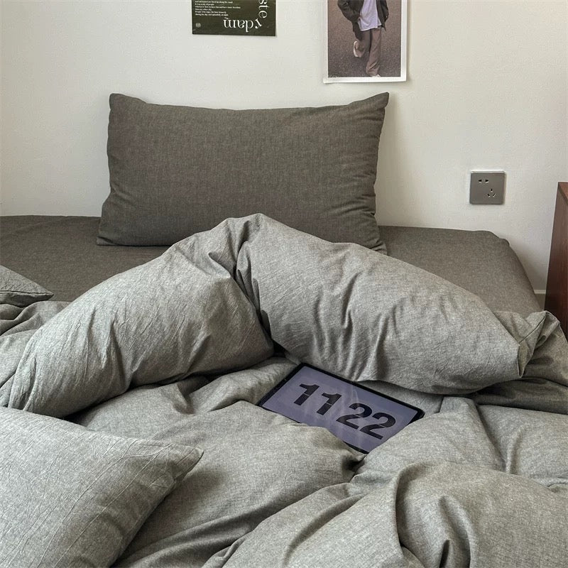 simple gray bedlinen set (3color)