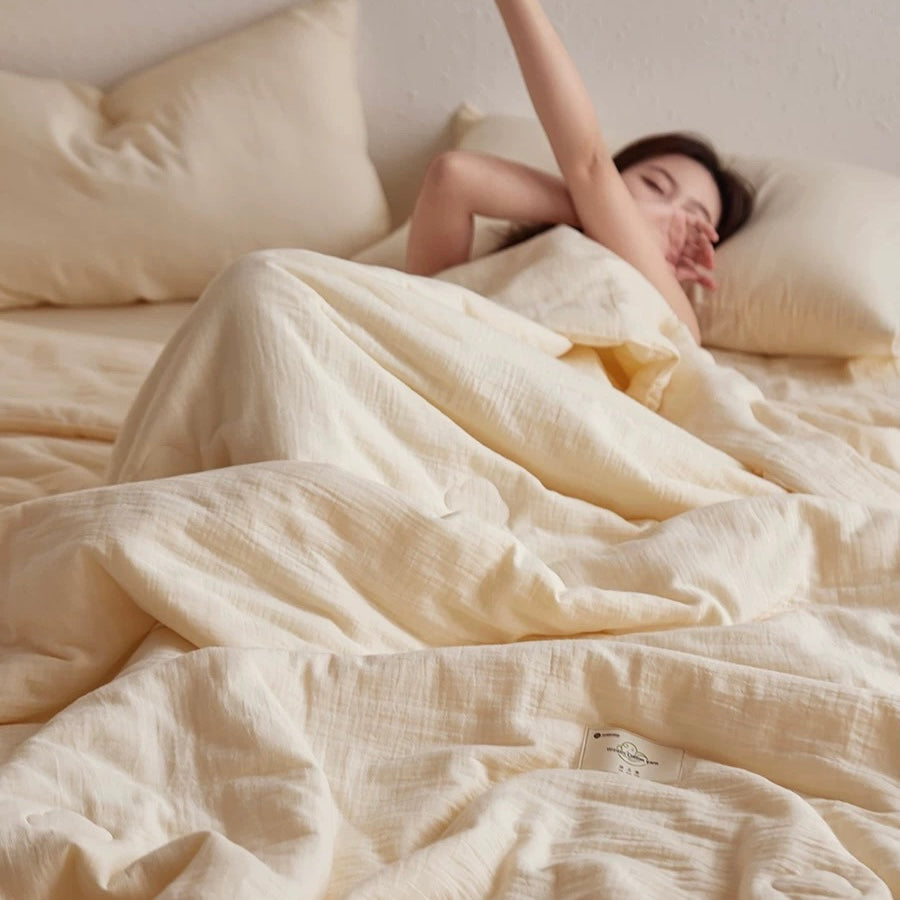 pastel cloud quilt & pillow sheets set (5colors)