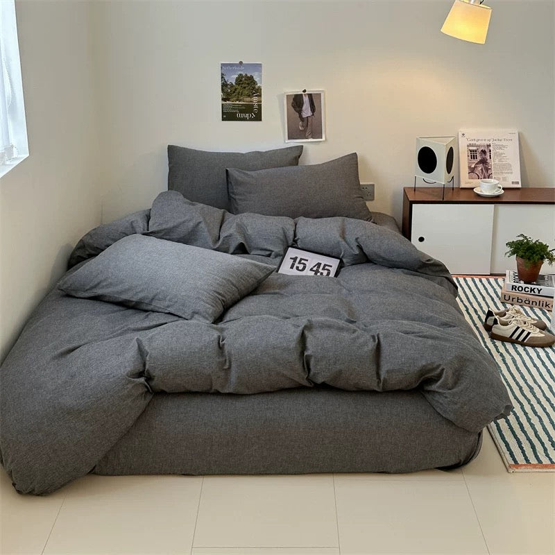 simple gray bedlinen set (3color)