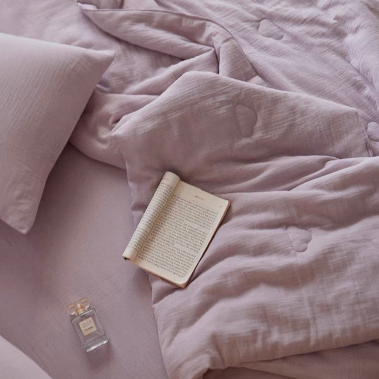 pastel cloud quilt & pillow sheets set (5colors)