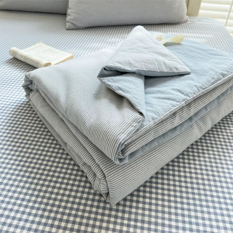 summer stripe quilt & pillow sheets set (4color)
