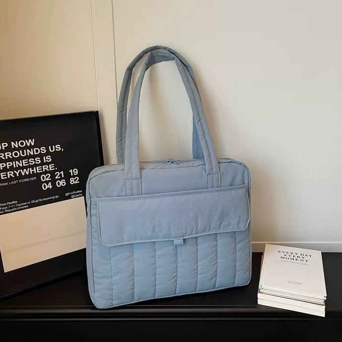 Multi-Pocket Puffy Tote PC bag (7colors)