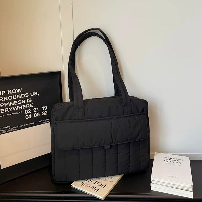 Multi-Pocket Puffy Tote PC bag (7colors)