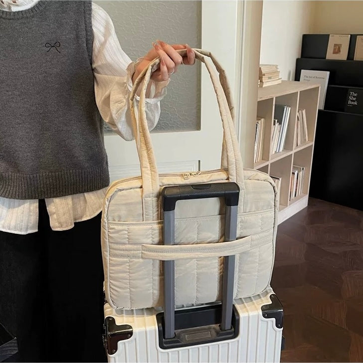 Multi-Pocket Puffy Tote PC bag (7colors)